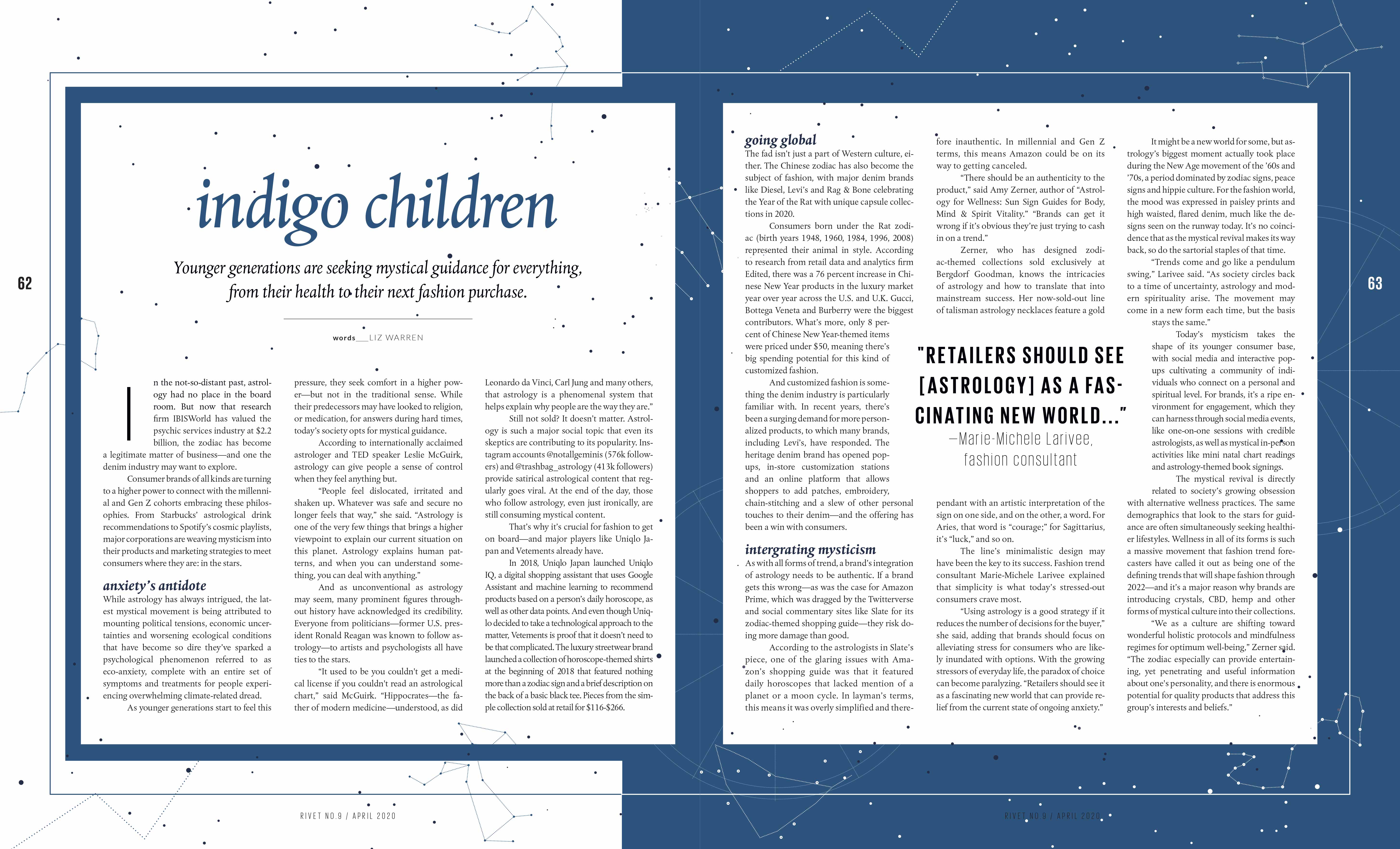 rivet mag 9 indigo spread